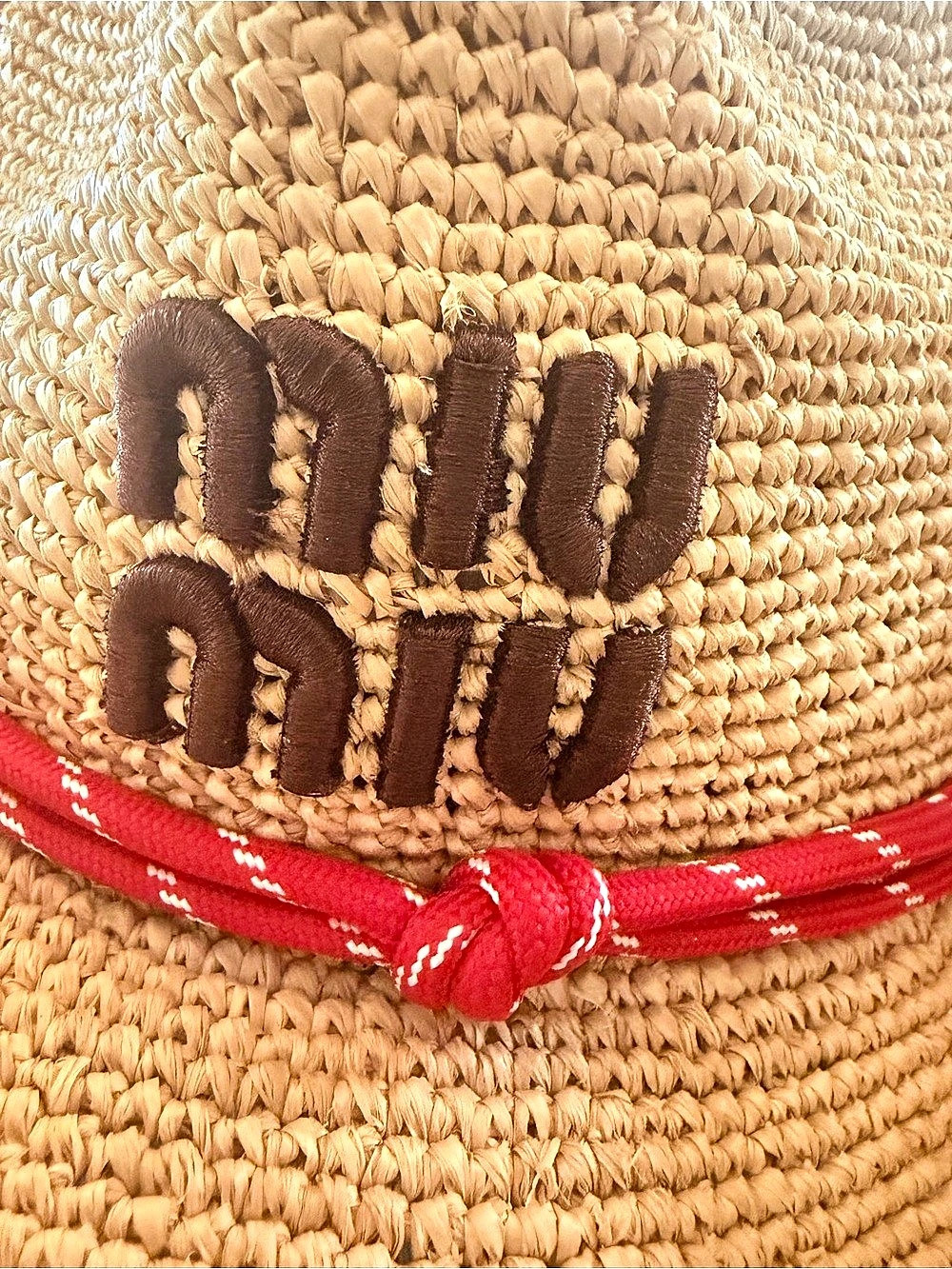 Miu Raffia Raffia Cowboy Hat NWT - Picture 3 of 9